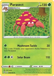 Pokemon TCG - DARKNESS ABLAZE - 004/189- PARASECT - Uncommon