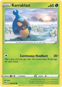 Pokemon TCG - DARKNESS ABLAZE - 008/189 - KARRABLAST - Common