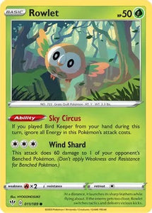 Pokemon TCG - DARKNESS ABLAZE - 011/189 - ROWLET - Common