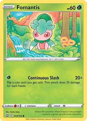 Pokemon - TCG - BATTLE STYLES - 014/163 - FOMANTIS - Common