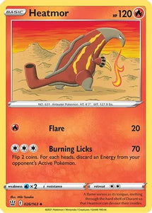 Pokemon - BATTLE STYLES - 026/163 - Heatmor - Uncommon