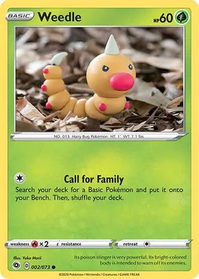 Pokemon TCG - CHAMPIONS PATH - 002/073 - WEEDLE - Common