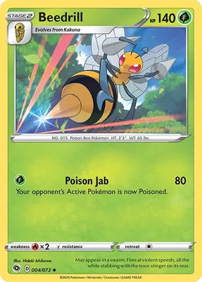 Pokemon TCG - CHAMPIONS PATH - 004/073 - BEEDRILL - Uncommon