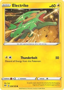 Pokemon TCG - DARKNESS ABLAZE - 058/189 - ELECTRIKE - Common