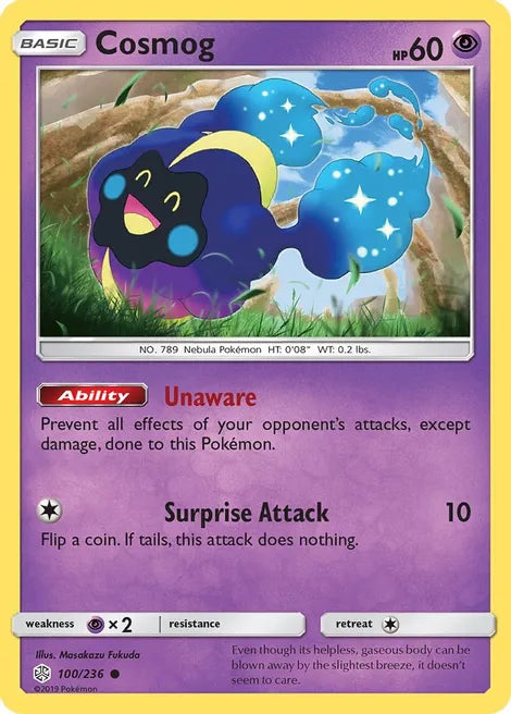 Pokemon TCG - COSMIC ECLIPSE - 100/236 - COSMOG - Common