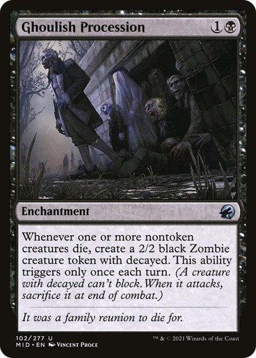 MIDNIGHT HUNT - 103 GHOULISH PROCESSION - UNCOMMON BLACK