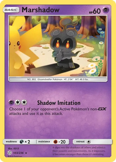 Pokemon TCG - COSMIC ECLIPSE - 103/168 - MARSHADOW - Rare