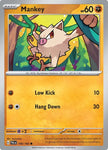 Pokemon TCG - PALDEA EVOLVED - 106/193 - MANKEY - Reverse Holo - Common