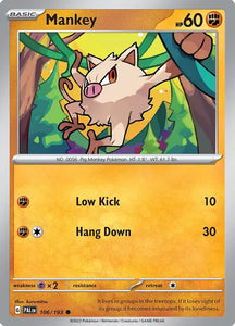 Pokemon TCG - PALDEA EVOLVED - 106/193 - MANKEY - Common