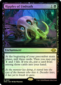 MODERN HORIZONS 3 - 107 RIPPLES OF UNDEATH - FOIL - RARE BLACK MH3