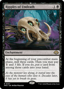 MODERN HORIZONS 3 - 107 RIPPLES OF UNDEATH - RARE BLACK MH3