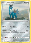 Pokemon TCG - CHILLING REIGN - 114/198 - COBALION - Reverse Holo - Rare