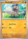 Pokemon TCG - PALDEA EVOLVED - 116/193 - ROCKRUFF - Reverse Holo - Common