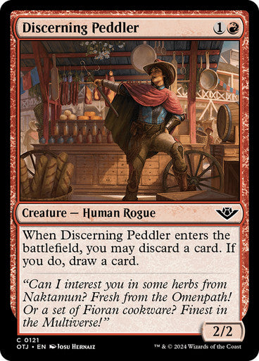 Outlaws Of Thunder Junction - 121 DISCERNING PEDDLER - COMMON RED