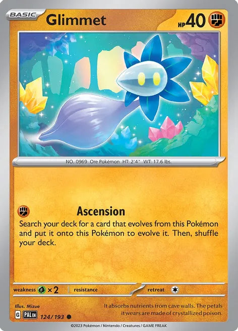 Pokemon TCG - PALDEA EVOLVED - 124/193 - GLIMMET - Common