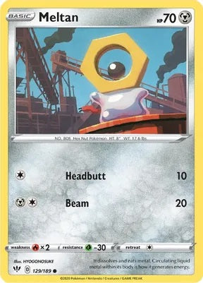 Pokemon TCG - DARKNESS ABLAZE - 129/189 - MELTAN - Common