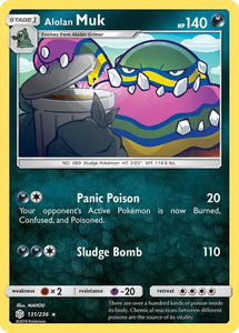 Pokemon TCG - COSMIC ECLIPSE - 131/168 - ALOLAN MUK - Rare