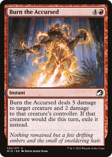 MIDNIGHT HUNT - 132 BURN THE ACCRUED - COMMON RED