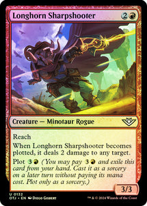 Outlaws Of Thunder Junction - 132 LONGHORN SHARPSHOOTER - FOIL - UNCOMMON RED