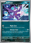 Pokemon TCG - PALDEA EVOLVED - 136/193 - SABLEYE - Reverse Holo - Rare