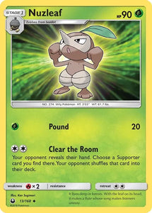 Pokemon TCG - CELESTIAL STORM - 013/168 - NUZLEAF - Uncommon