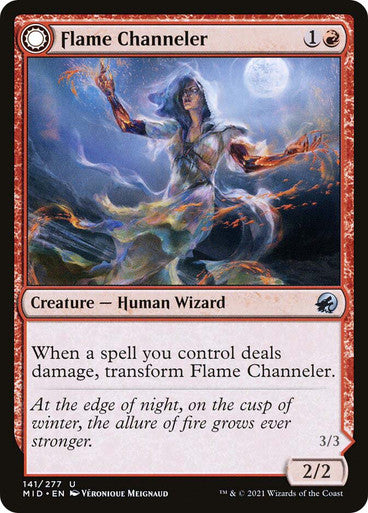 MIDNIGHT HUNT - 141 FLAME CHANNELER - UNCOMMON RED