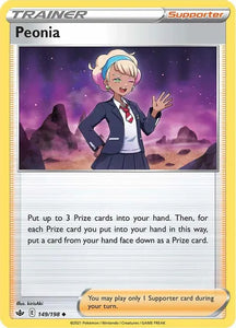 Pokemon TCG - CHILLING REIGN - 149/198 - PEONIA - Trainer