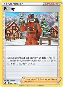 Pokemon TCG - CHILLING REIGN - 150/198 - PEONY - Trainer