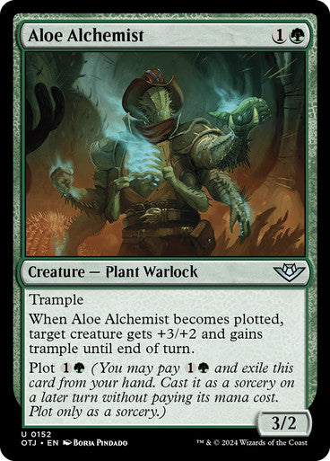 Outlaws Of Thunder Junction - 152 ALOE ALCHEMIST - UNCOMMON GREEN