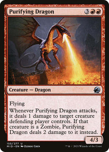 MIDNIGHT HUNT - 155 PURIFYING DRAGON - UNCOMMON RED