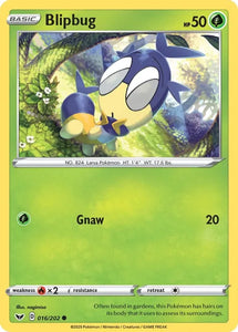 Pokemon TCG - SWORD AND SHIELD - 016/202 - BLIPBUG - Common