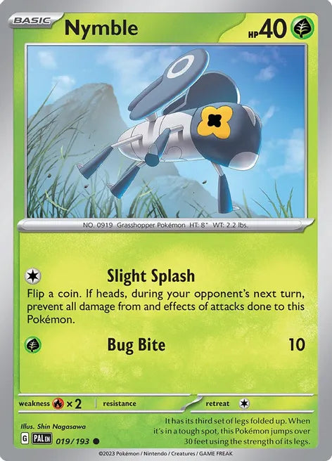 Pokemon TCG - PALDEA EVOLVED - 019/193 - NYMBLE - Common