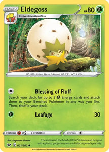 Pokemon TCG - SWORD AND SHIELD - 021/202 - ELDEGOSS - Reverse Holo - Uncommon