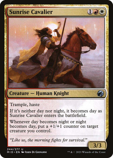 MIDNIGHT HUNT - 244 SUNRISE CAVALIER - UNCOMMON MULTI COLOUR