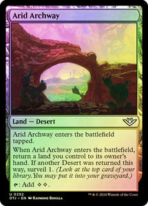 Outlaws Of Thunder Junction - 252 ARID ARCHWAY - FOIL - UNCOMMON LAND