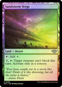 Outlaws Of Thunder Junction - 263 SANDSTORM VERGE - FOIL - UNCOMMONLAND