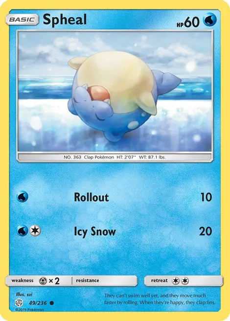 Pokemon TCG - COSMIC ECLIPSE - 049/236 - SPHEAL - Common