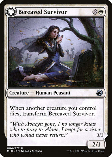 MIDNIGHT HUNT - 4 BEREAVED SURVIVOR - UNCOMMON WHITE