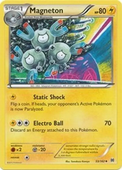 Pokemon TCG - BREAKTHROUGH - 053/162 - MAGNETON - Reverse Holo - Uncommon