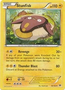 Pokemon TCG - BREAKTHROUGH - 056/162 - STUNFISK - Reverse Holo - Uncommon