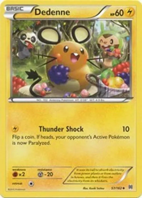 Pokemon TCG - BREAKTHROUGH - 057/162 - DEDENNE - Reverse Holo - Uncommon