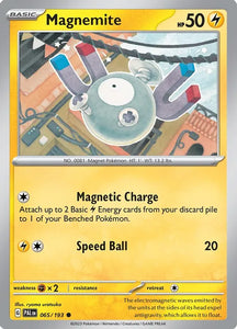 Pokemon TCG - PALDEA EVOLVED - 065/193 - MAGNEMITE - Common