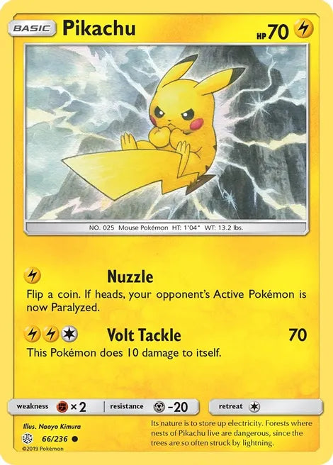 Pokemon TCG - COSMIC ECLIPSE - 066/236 - PIKACHU - Common