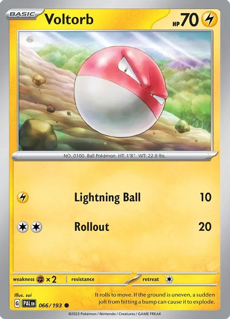 Pokemon TCG - PALDEA EVOLVED - 066/193 - VOLTORB - Common