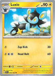 Pokemon TCG - PALDEA EVOLVED - 070/193 - LUXIO - Uncommon