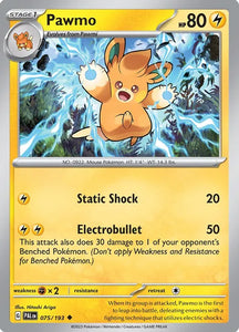 Pokemon TCG - PALDEA EVOLVED - 075/193 - PAWMO - Uncommon