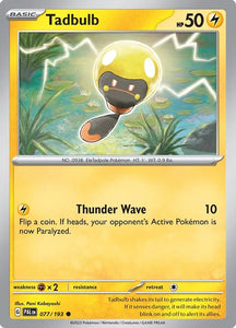 Pokemon TCG - PALDEA EVOLVING - 077/193 - TADBULB - Common