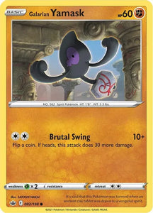 Pokemon TCG - CHILLING REIGN -082/198 - GALARIAN YAMASK - Common