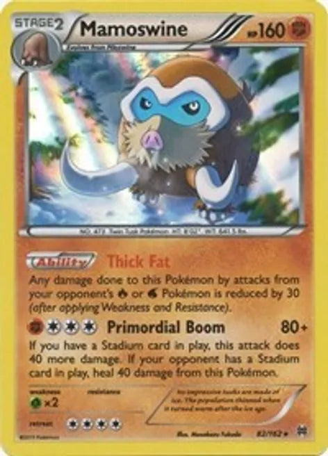 Pokemon TCG - BREAKTHROUGH - 082/162 - MAMOSWINE - Holographic - Rare