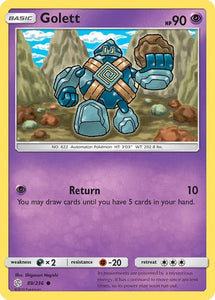 Pokemon TCG - COSMIC ECLIPSE - 089/236 - GOLETT - Common